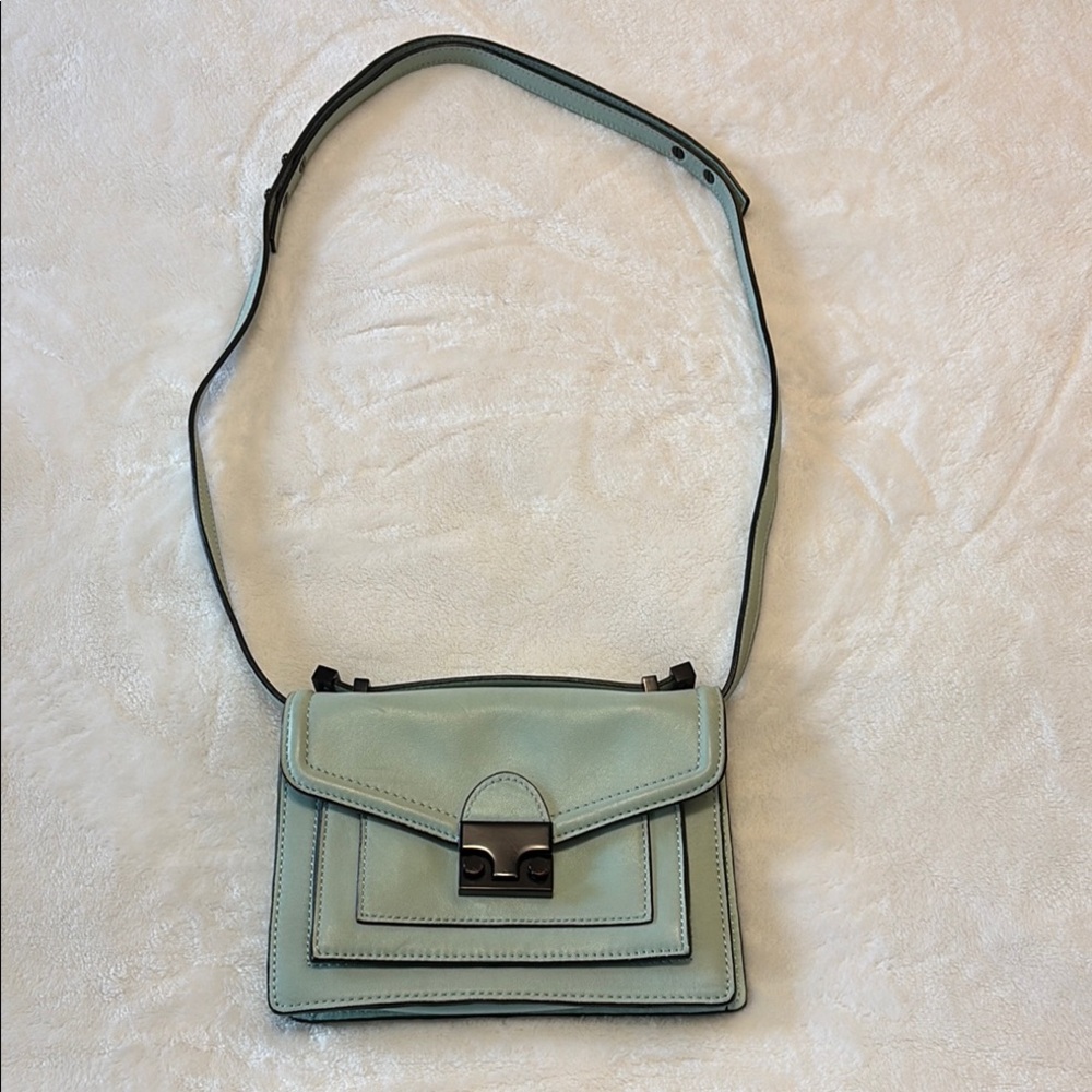 LOEFFLER RANDALL MINT GREEN PURSE
